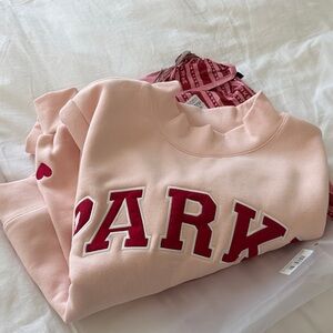 PARKE Valentines Varisty Mockneck Peony/Crimson NWT S/M